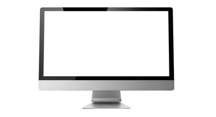 lcd monitor isolated on white