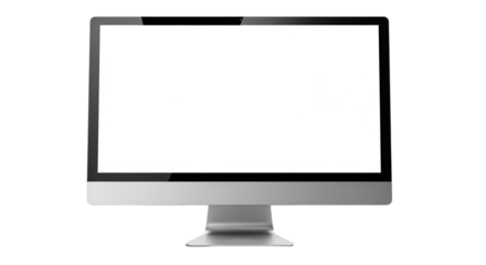 lcd monitor isolated on white