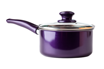 a purple pot with a lid on a white background