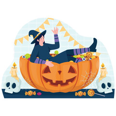 Helloween Activity Illustration