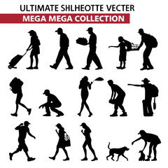 &ldquo;Ultimate silhouette vector mega collection: people, animals, sports, music, yoga, business, travel, nature, family, holidays, technology, fitness, fashion, pets, education, and lifestyle silhouettes&rdquo;