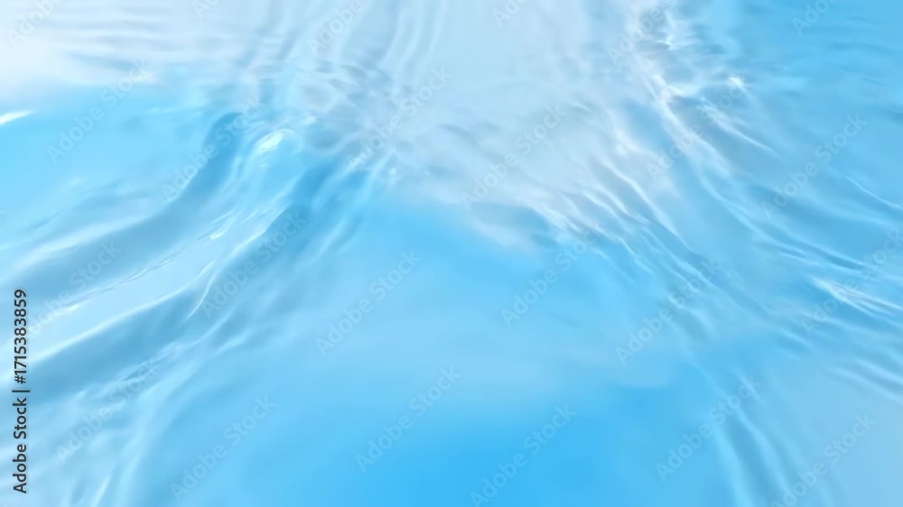 Wall mural translucent light waves gently ripple and expand across a calming, seamlessly looping abstract surfa