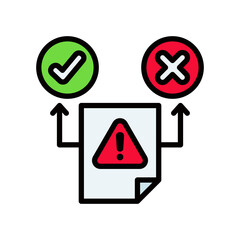 Decision Making lineal color icon