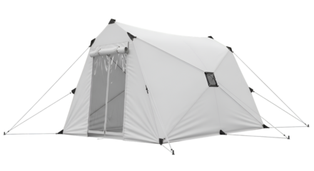 tourist tent isolated on white