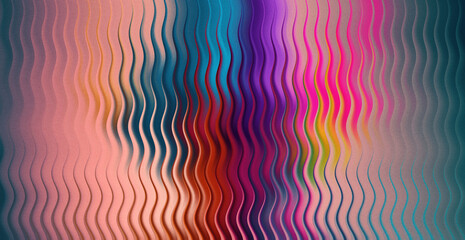 Abstract wavy colorful background with textured surface