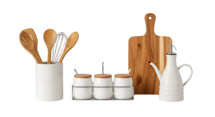 set of kitchen utensils