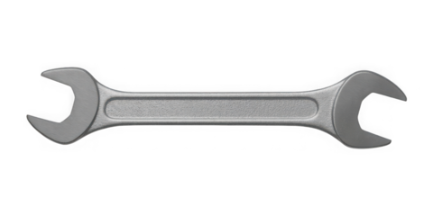 Metal wrench Isolated on white and transparent background