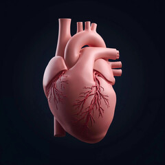 A 3D medical-style human heart