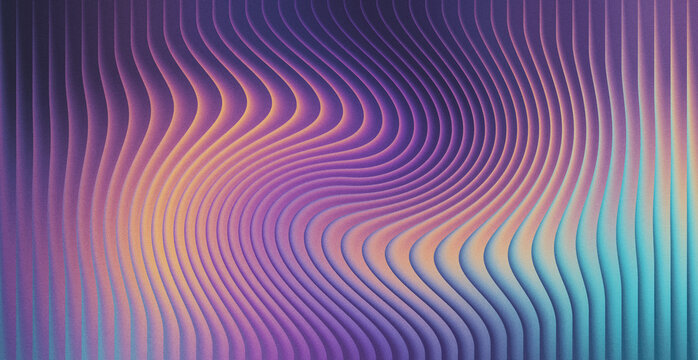 Abstract swirling purple and orange background with wavy lines