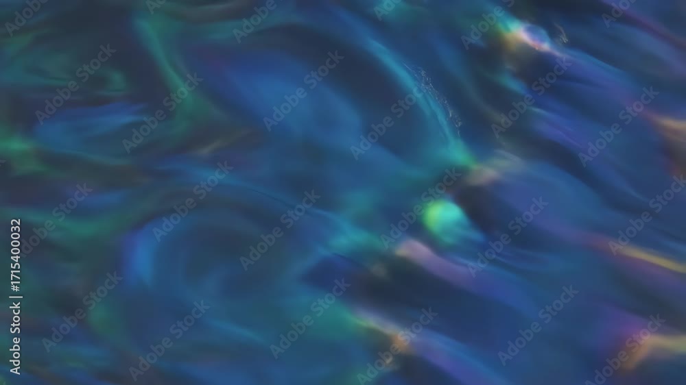 Wall mural wavy, distorted prism reflections shimmer and flow in a captivating, seamlessly looping abstract bac