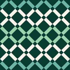 Transformative Teal Retro Colonial Tile Geometric Pattern