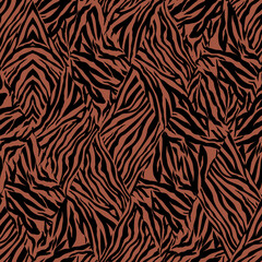 Abstract Zebra Print Seamless Pattern in Black and White for Fashion, Home Decor and Pet Accessories