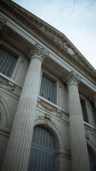 Neoclassical Building Facade with Corinthian Columns