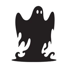 Obraz premium Ghost vector illustration on a white background.Simple design,perfect for various uses.