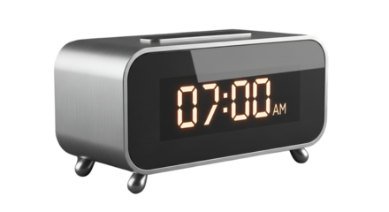 alarm clock isolated on white background