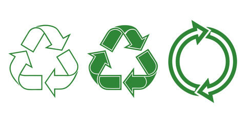 Recycle signs glyph multicolour