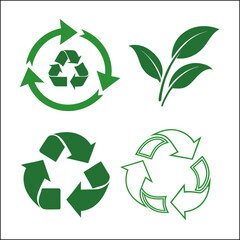 Recycle signs glyph multicolour