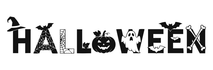 Halloween Text Vector