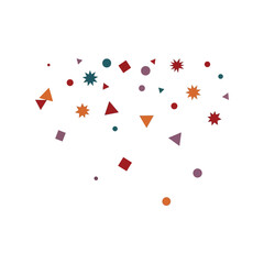 Whimsical halloween icons scattered flying spooky shapes and spider web designs festive autumn elements vector