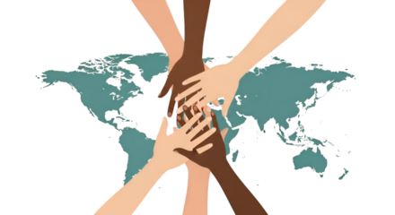 hands holding the world