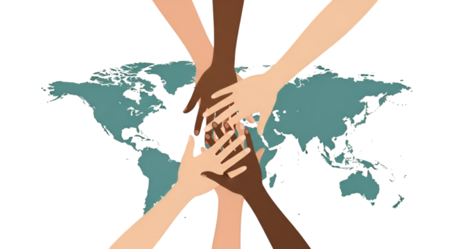 hands holding the world