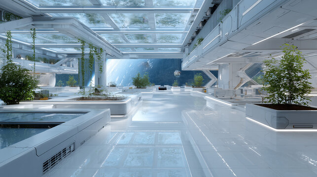 Futuristic Space Greenhouse