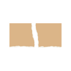 Torn paper craft supplies adhesive tape piece broken material texture fragment vector