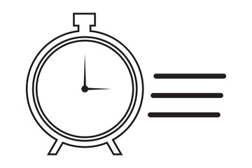 alarm clock icon, Time alarm clock icon design.