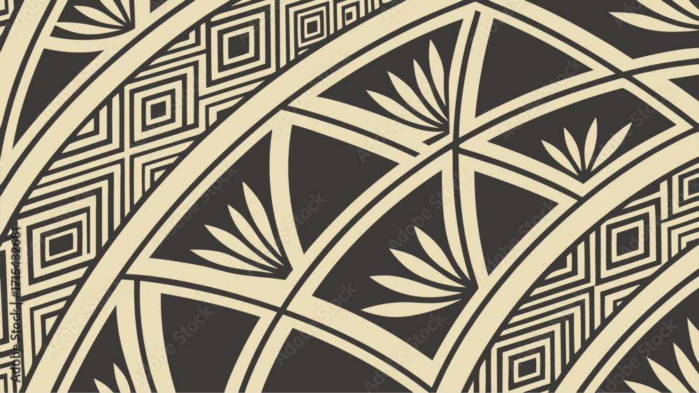Poster seamless geometric abstract repeating pattern design
