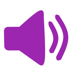 Speaker Volume Icon Purple 