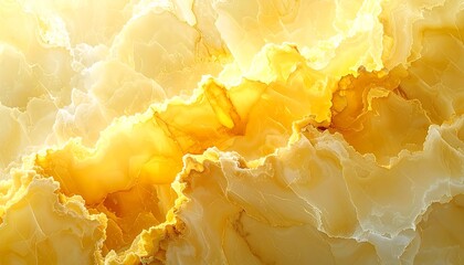 Radiant Yellow Marble Texture Design