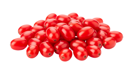 red pills isolated on white background