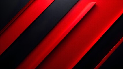 Obraz premium A striking abstract design featuring bold red and black geometric lines, creating a modern and dynamic visual effect.