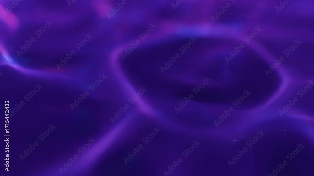 Wall mural abstract seamlessly looping video of a glowing ultraviolet plasma field rippling and shifting deep, 