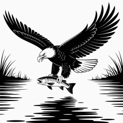 eagle on a white background