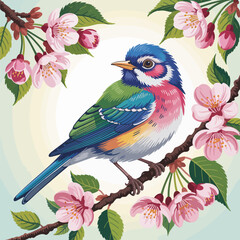 bird on a branch of a tree