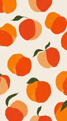 Peach or nectarine fruits isolated, watercolor botanical illustration. Juicy packaging design