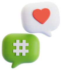 Obraz premium Like 3D Illustration