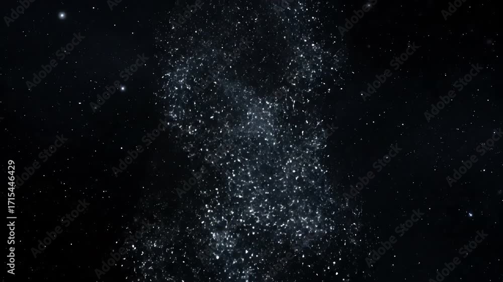 Wall mural an ethereal starlight glow forming a veil of shimmering cosmic dust, slowly descending like glitter 