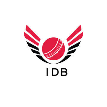 IDB Cricket Company logo. IDB Tournament and Team logo design and business. IDB Branding Design best icon.
