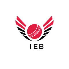 IEB Cricket Company logo. IEB Tournament and Team logo design and business. IEB Branding Design best icon.
