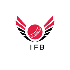 IFB Cricket Company logo. IFB Tournament and Team logo design and business. IFB Branding Design best icon.
