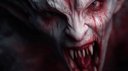 Obraz premium Monster face closeup