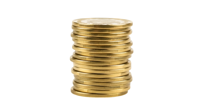 stack of gold coins