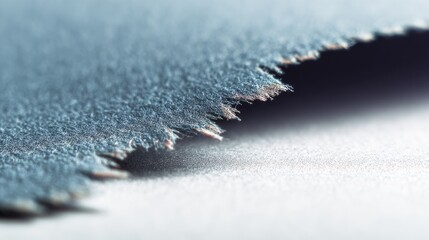 Close Up Gray Denim Texture With Fringes