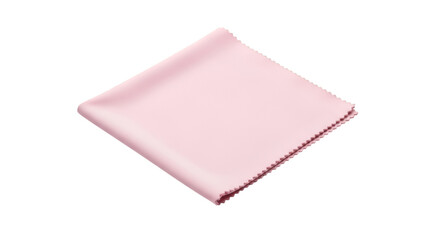 pink napkins on white background