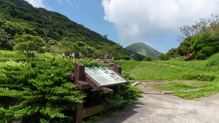 Taiwan Hiking Trail Scenic Viewpoint with Informative Sign © tygowho