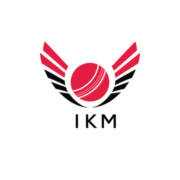 IKM Cricket Company logo. IKM Tournament and Team logo design and business. IKM Branding Design best icon.
