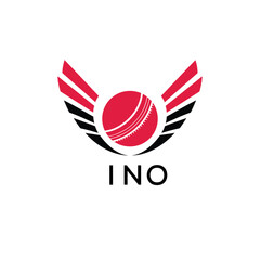 INO Cricket Company logo. INO Tournament and Team logo design and business. INO Branding Design best icon.
