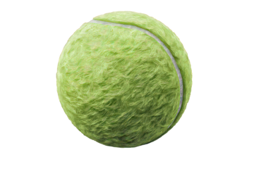 Tennis Ball With Detailed Texture